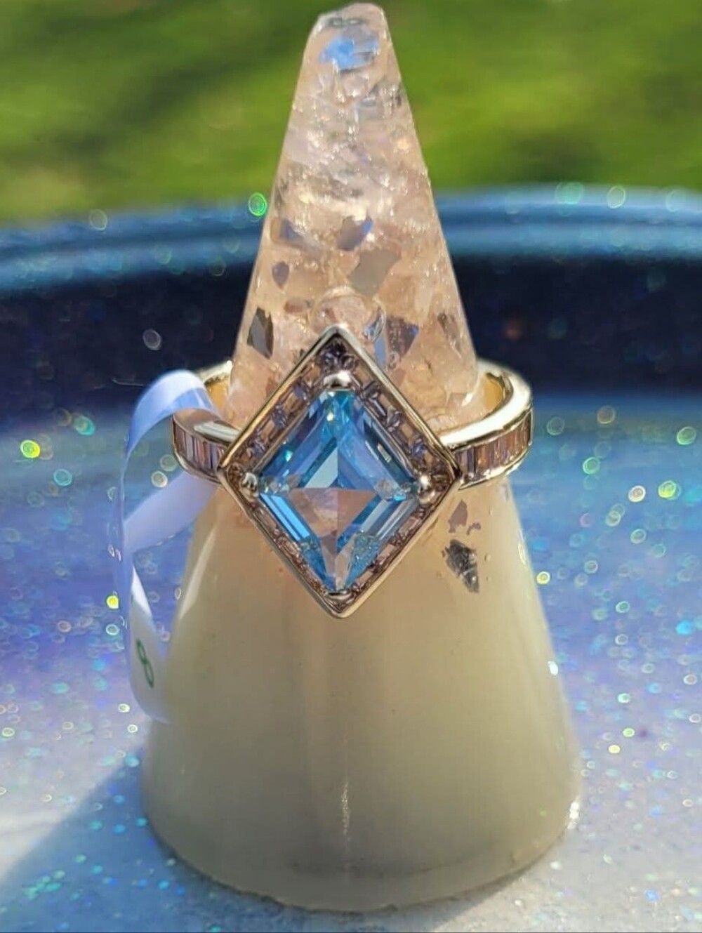 Aquamamarine Ring - Size 8